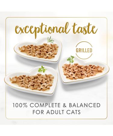 Fancy Feast Grilled Wet Cat Food in Gravy Variety Pack 3 Flavours - 85 g Can (12 Pack) - Buy Online on GoSupps.com