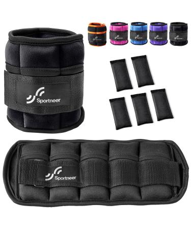 Sportneer adjustable ankle or wrist weight cuffs 0.7-3kg per ankle 1.4-6kg per pair - Buy Online on GoSupps.com
