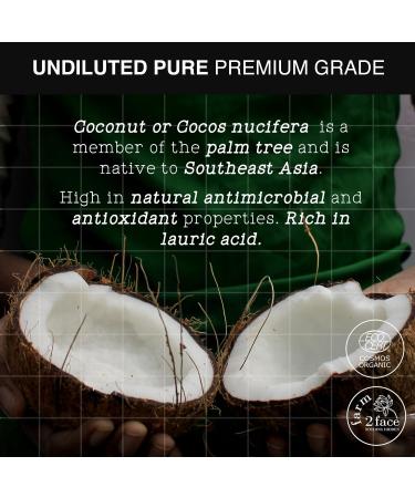 Soulflower Organic Cold Pressed Extra Virgin Coconut Oil - 6.77 fl oz | 100% Pure Natural Carrier Oil for Skin, Hair, and Face | Moisturizing with Essential Oils - Buy Online on GoSupps.com