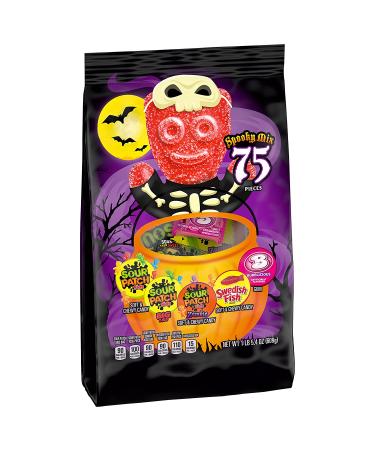 SOUR PATCH KIDS & SWEDISH FISH Halloween Candy Variety Pack - 75 Trick or Treat Bags - Buy Online on GoSupps.com