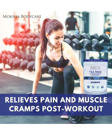 Tea Tree Oil & Dead Sea Salt Foot Soak - Made in UK - Treats Nail Fungus & Athlete's Foot - Exfoliating Spa Bath for Hard Skin - Antifungal Feet Soak - 500g - Buy Online on GoSupps.com