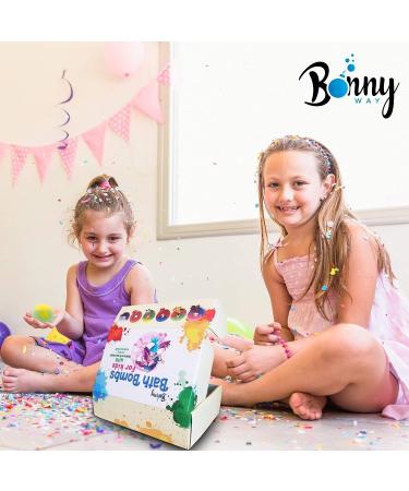 Unicorn Bath Bombs for Girls with Jewelry & Toy Surprise | Bath Gift Set with Essential Oils for Moisturized Skin - Buy Online on GoSupps.com