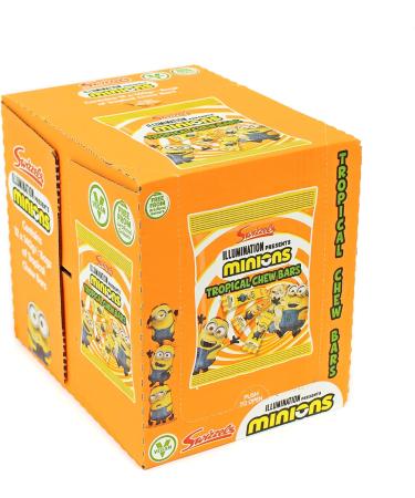 Swizzels Minions Tropical Chew Bars Vegan Chewy Sweets- Bulk Box (12 x 120g) - Buy Online on GoSupps.com