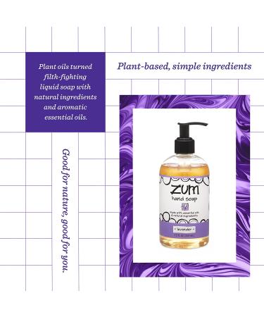 ZUM Lavender Hand Soap 12 fl oz - Natural, Aromatic Cleanser - Buy Online on GoSupps.com
