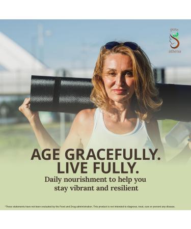 Pure Athena Ultra Vida for Women Daily Multivitamin with Vitamin D C E B Complex Calcium Magnesium Zinc Biotin Green Tea Extract Supports Energy Balance & Vitality 60 Capsules - Buy Online on GoSupps.com