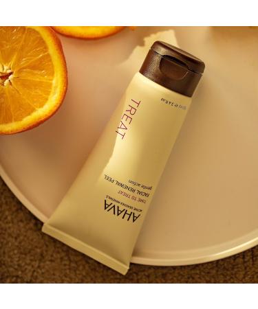 AHAVA Time to Treat Facial Renewal Peel - Radiant Gel Peel for Even Skin Tone & Renewal | 3.4 Fl.Oz with Osmoter Calendula & Vitamin C - Buy Online on GoSupps.com