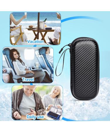 Bjabtan Insulin Pen Carrying Case & Cooler Travel Organizer - Black | Diabetic Supplies Medical Bag with Ice Packs - Buy Online on GoSupps.com