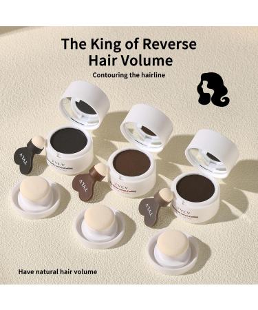 Hairline Enhancing Powder - Natural Looking Hairline Filler for Men & Women - Undetectable Thinning Hair Coverage - Easy to Use Applicato (Dark Grey) - Buy Online on GoSupps.com