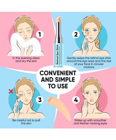 ESTETIST Retinol Eye Brightener Cream Stick - Dark Circle & Puffiness Relief | Vitamin C & E Hydrating Eye Balm for Anti-Aging - All Skin Types - Buy Online on GoSupps.com