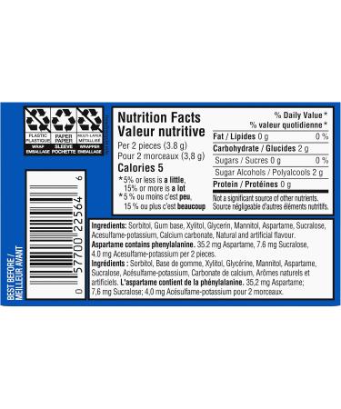 Trident Sugar Free Peppermint Gum Superpak Chewing Gum Pack of 12 Peppermint 168 count (Pack of 1) - Buy Online on GoSupps.com