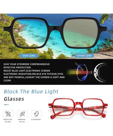 Blue Light Blocking Reading Glasses for Men & Women - Stylish UV400 Eyeglasses 5 Pack Mix - Perfect for Computer Use - Buy Online on GoSupps.com