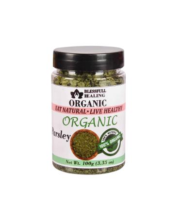 Blessfull Healing Organic Parsley 100 Gram Airtight Container (Packing May Vary) 100 Gram 3.35 oz
