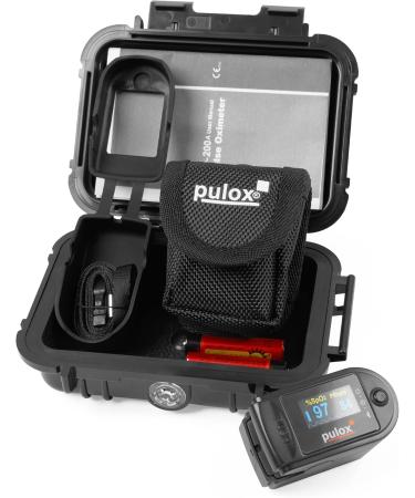 Buy Pulse Oximeter Pulox PO-200A - SpO2 Pulse & PI Monitor with Alarm & Accessory Set | Fast International Shipping - Buy Online on GoSupps.com
