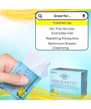 Muelhens 4711 Colognette Eau de Cologne Perfumed Tissue for Women and Men 10 Count - Buy Online on GoSupps.com