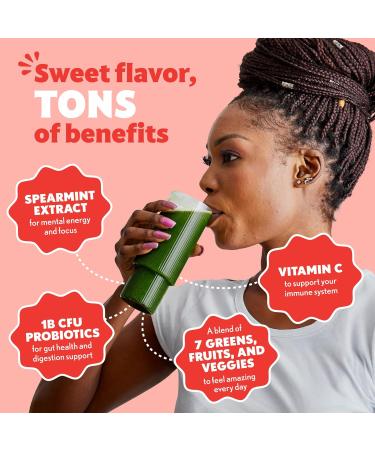 Amazing Grass Sweet Greens and Superfoods Powder for Digestive Health Greens Powder Digestive Enzymes Probiotics Spirulina Chlorella Peach Hibiscus 30 Servings Peach Hibiscus 30 Servings (Pack of 1) - Buy Online on GoSupps.com