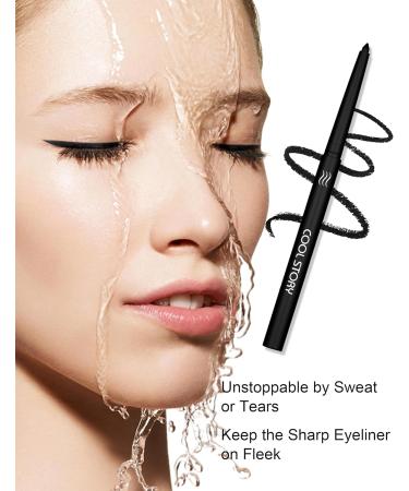  Jutqut Matte Gel Eyeliner Waterproof and Stain Resistant Vegan Long Lasting Eyeshadow Pencil for Quick Dry High Color Rendering White Eyeliner Pencil #01 - Buy Online on GoSupps.com