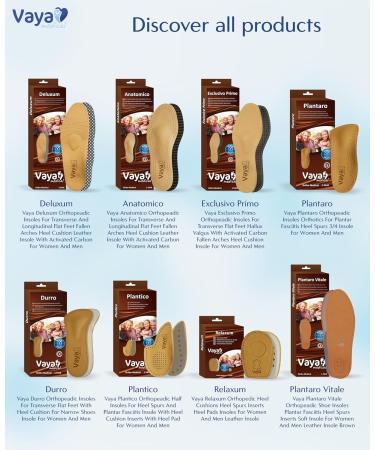 Vaya Children's Orthopedic Insoles for Flat Valgus Feet - Sheepskin Inner Sole, Comfortino Brown, Size 33 - Buy Online on GoSupps.com