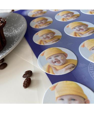 Personalized Edible Photo & Text Cake Decorations - Looxi | Custom 18 cm Sugar Pictures for Birthdays Baptisms & Weddings - Buy Online on GoSupps.com