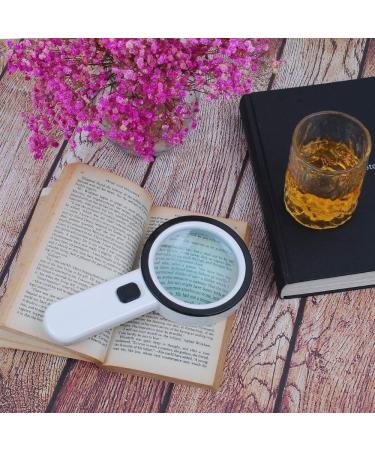 Magnifiers Magnifying Glass with Light 30X Handheld Large Magnifying Glass 12 Led Illuminated Lighted Magnifier Compatible with Macular Degeneration Seniors Reading Soldering in - Buy Online on GoSupps.com