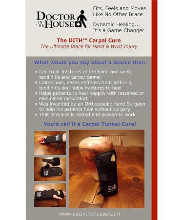 Buy Doctor in the House Carpal Cure Wrist Brace | Left Black Standard Fit | International Shipping Available - Buy Online on GoSupps.com
