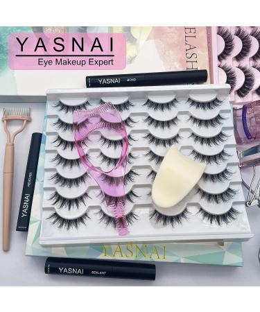 YASNAI Lashes Buddy - 3 in 1 False Eyelashes Applicator Tool for Easy Application | Eyelash Brush & Mascara Guard Included - Buy Online on GoSupps.com