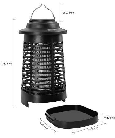 Tompol Bug Zapper - Indoor/Outdoor 4200V Electric Mosquito Killer for Home, Kitchen, Backyard, Camping - Waterproof Pest Control Insect Zapper - Buy Online on GoSupps.com