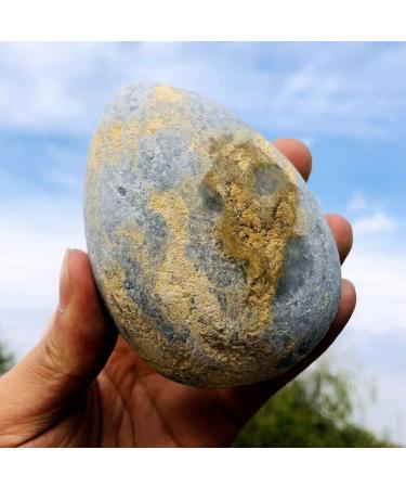 Natural Crystal Rough Natural Beautiful Blue Celestite Crystal Geode Cave Quartz Cluster Egg Specimen Decoration (Size : 380-450g) - Buy Online on GoSupps.com