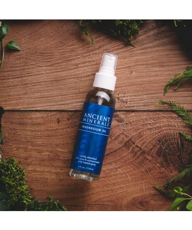 Ancient Minerals Magnesium Oil Spray 4fl oz - Topical Genuine Zechstein Magnesium Chloride Concentrate - Buy Online on GoSupps.com
