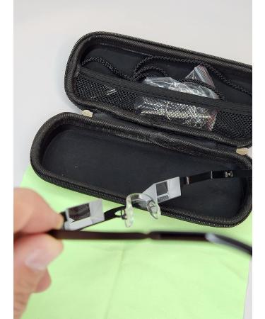 Calces365 Metal Frame Light Weight Climbing Belay Glasses with Nose Guard and Case - Black - Buy Online on GoSupps.com