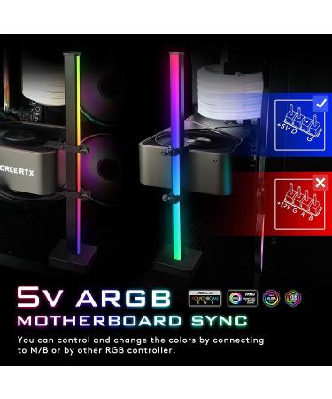 EZDIY-FAB Graphics Card GPU Brace - 5V 3Pin ARGB Video Card Sag Holder Bracket - Anodized Aluminum (Black) for Ultimate GPU Support - Buy Online on GoSupps.com