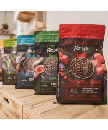 Fitmin for Life Adult Cat - Lamb - Dry food for sterilized adult cats - Complete food for adult cats - New recipe - 8 kg - Buy Online on GoSupps.com