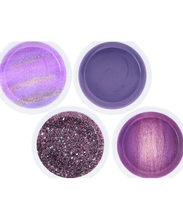 Purple Fame Collection Set - Color Effect Gel for Gel Nails - Made in Germany (4 x 5ml) | International Shipping Available - Buy Online on GoSupps.com