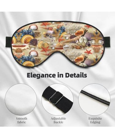 SSIMOO Sea Star Sleep Mask | Adjustable Breathable Beach Theme Eye Mask for Comfortable Sleep | International Shipping - Buy Online on GoSupps.com