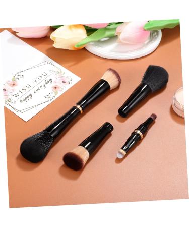 Ipetboom Travel Makeup Brushes Makeup Paint Brush Make up Brushes Cosmetics Brush Double Sided Makeup Brush Pressed Powder Brush Concealer Brush Metal Loose Powder With Cover - Buy Online on GoSupps.com