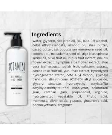 Buy Botanist Moisturizing Body Lotion - Natural & Organic Japanese Skin Care for Sensitive Dry Skin | Cassis & Jasmine 8.1 Fl Oz | International Shipping Available - Buy Online on GoSupps.com