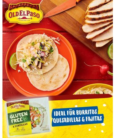 Old El Paso Tortillas - sans gluten - wraps mexicains base de tapioca quinoa et ma s - 1 x 216 g - Buy Online on GoSupps.com