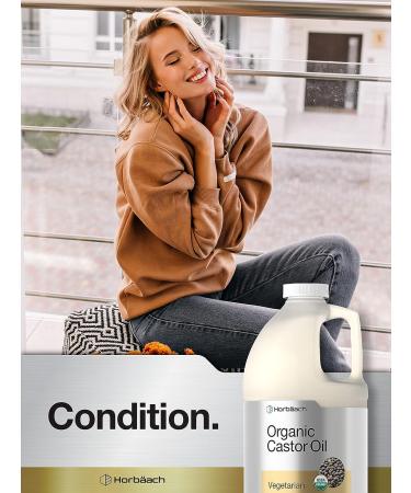 Organic Castor Oil 64 fl oz | Vegetarian Non-GMO by Horbaach - Buy Online on GoSupps.com