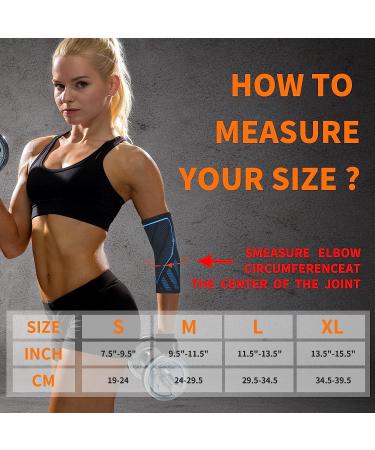 Cyclxy Elbow Compression Sleeve (1 Pair) - Tennis Elbow Braces for Tendonitis - Arm Supports for Golfers and Weightlifting - Black/Grey, Medium - Buy Online on GoSupps.com
