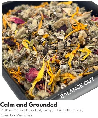 Flora Jane's Smoke & Brew - Balance Out Blend | Herbal Tea & Bath Soak for Mental Support & Relaxation | Organic & Wildcrafted - Buy Online on GoSupps.com
