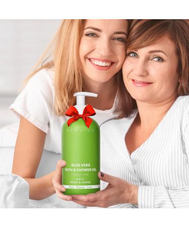 Buy Wet Skin Moisturizer & In-Shower Oil - Natural Body Conditioner with Aloe Vera Oats & Honey for Soft Skin | 2-in-1 Bath & Shower Oil - Perfect Self-Care Gift - Buy Online on GoSupps.com