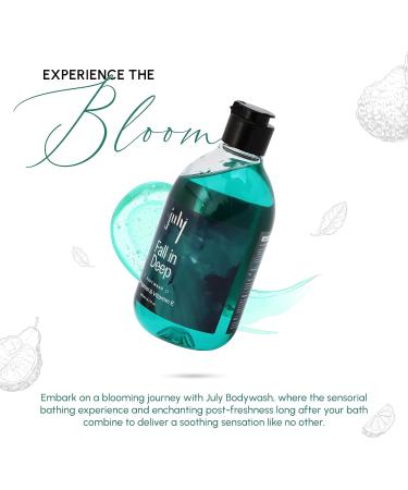 July Fall Deep Body Wash 300ml | Moisturizing Bergamot & Vitamin E | Exfoliating Shower Gel for Men & Women | Long Lasting Fragrance | International Shipping - Buy Online on GoSupps.com