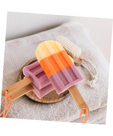 Baluue 3Pcs Ice Cream Shaped Bath Ball Sponge | Exfoliating Body Scrub | Perfect for Showers | International Shipping Available - Buy Online on GoSupps.com