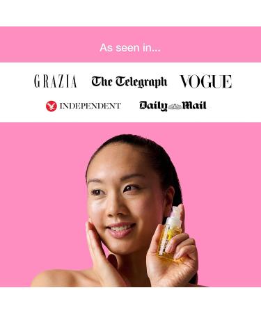 Super Facialist Rose Brighten & Refine Face Oil - Vegan Aromatherapy Blend for Dry & Sensitive Skin - 30ml - Buy Online on GoSupps.com