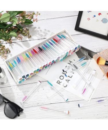 200 Piece Mascara Wand Set with 100 Lash Spoolies and Diamond Empty Brush - Colorful Eyebrow Applicator for Eyelash Extensions - Buy Online on GoSupps.com