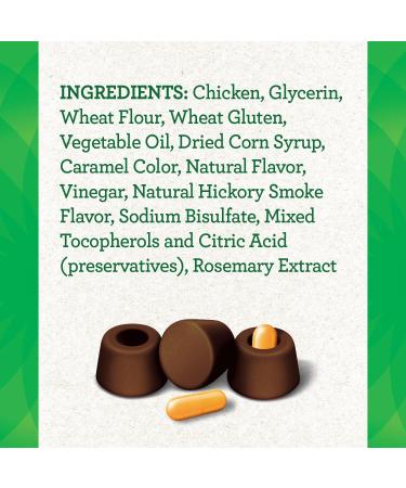 GREENIES Pill Pockets Natural Dog Treats - Hickory Smoke Flavor - 15.8oz - Capsule Size - Pack of 1 - Buy Online on GoSupps.com