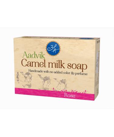 Aadvik Camel Milk Soap with Rose Essetial Oil 100g