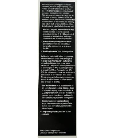 Priori Skincare 2xfoliant Peel + Scrub for Face and Body Lactic Acid Retinol Vitamin C E At-Home Microdermabrasion Anti-Irritant Dermatologist Tested - Buy Online on GoSupps.com