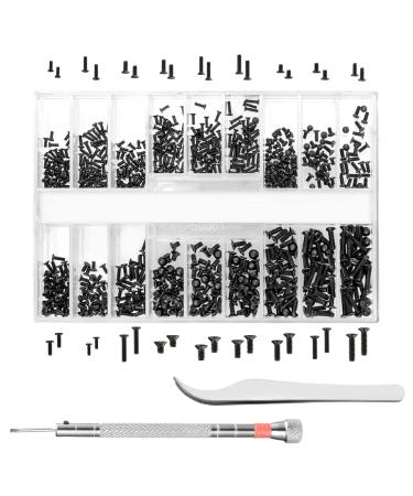 630 Pcs Tiny Micro Repair Screw Kit with Screwdriver for Repair Spectacles, Watch, Jewelry