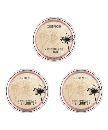 Catrice Catrice More Than Glow N 030 Beyond Golden Glow 3-pack highlighter packs Intense gold metallic shimmering vegan microplastic-free nanoparticle-free (3 x 5.9 g)