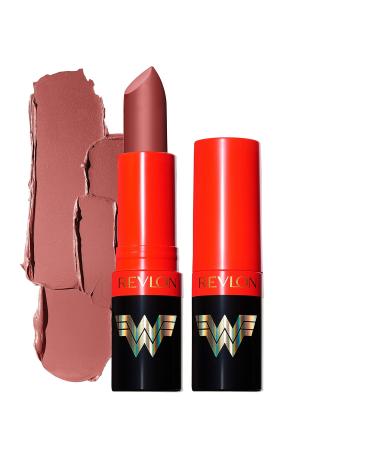 Revlon X WW84 Wonder Woman Super Lustrous Lipstick - Matte Vitamin E & Avocado Oil in Nude Pink 002 Amazon - 1 Piece Pack - Buy Online on GoSupps.com